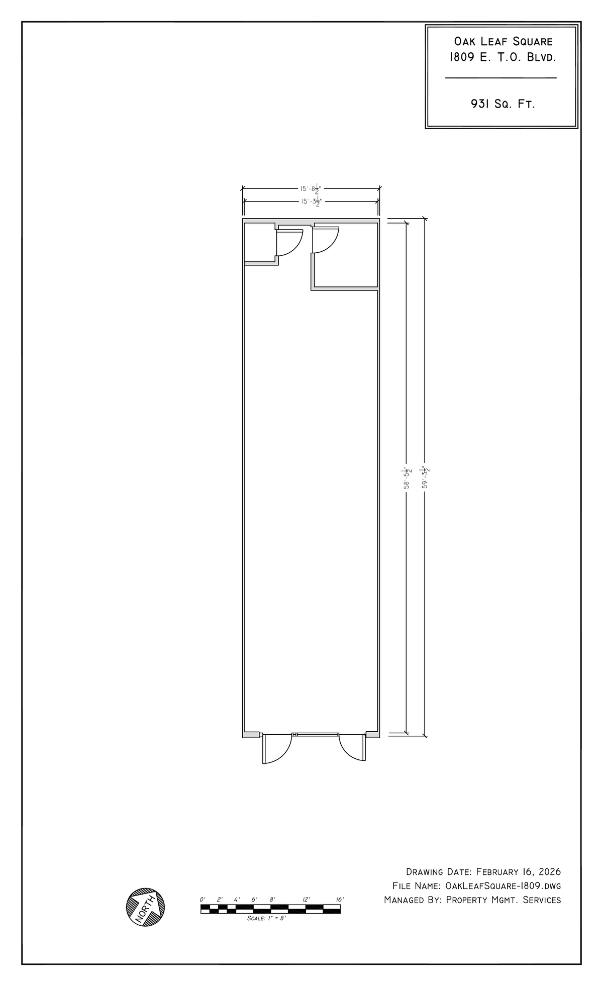 Unit 1809 floor plan