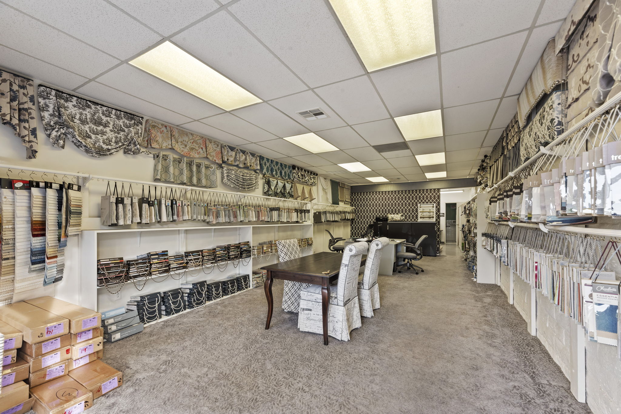 Available retail space interior